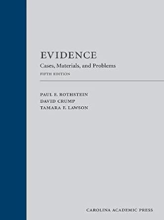 و دانلود نسخه کامل کتاب زبان اصلی Evidence: Cases, Materials, and Problems, Fifth Edition PDF | دانلود کتاب خارجی
