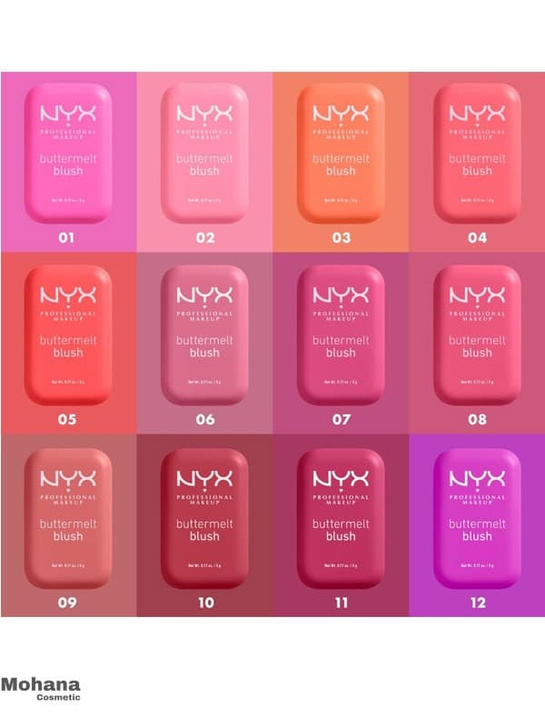 رژگونه نیکس کالکشن باترملت | NYX Professional makeup Buttermelt Blush — تصویر ۴
