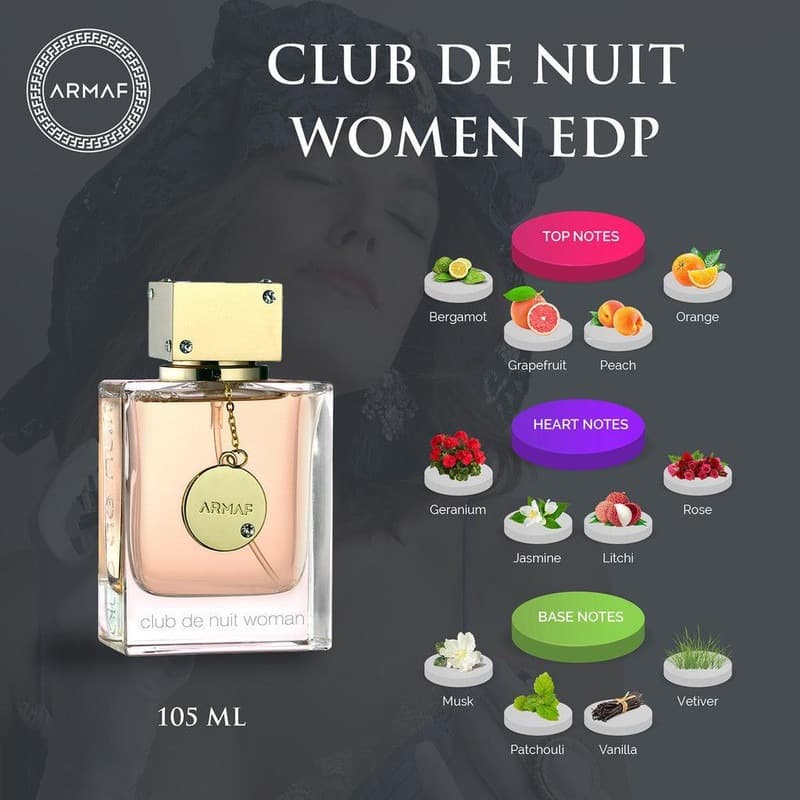 ادوپرفیوم زنانه آرماف مدل Club De Nuit Women حجم 100 میل لیتر — تصویر ۲