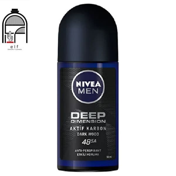 مام رول مردانه نیوآ اصل آلمان Black Carbon Dark Wood حجم 50 میلی لیتر