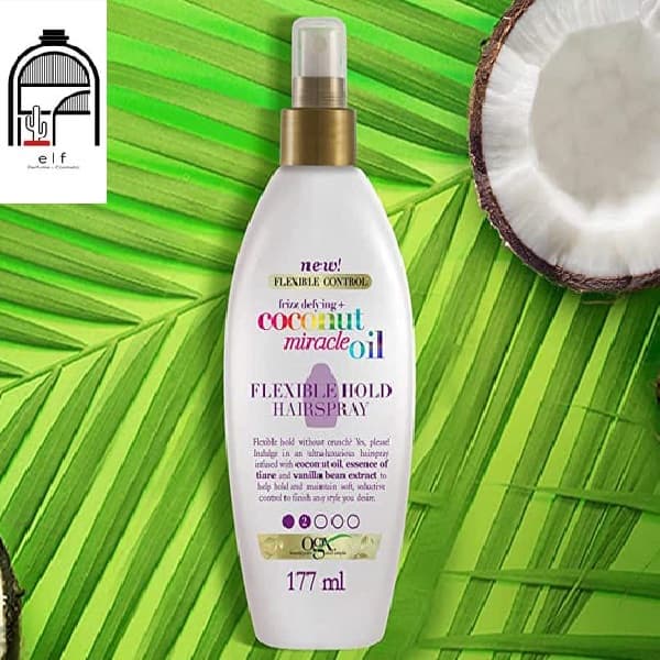اسپری روغن نارگیل او جی ایکس OGXOGX Nourishing + Coconut Oil Weightless Hydrating Oil Mist