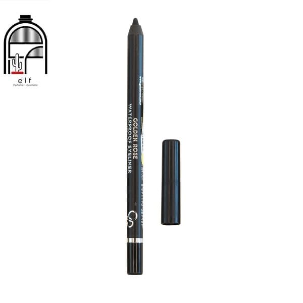 GOLDEN ROSE WATERPROOF EYE LINER مداد چشم مشکی شمعی و ضدآب گلدن رز