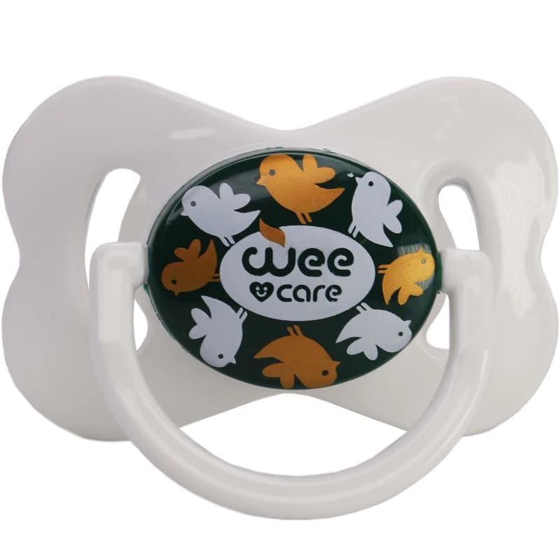 پستانک ارتودنسی وی کر مدل مات چاپدار دربدار پروانه سایز6تا12ماه (Wee Care-P125) — تصویر ۳
