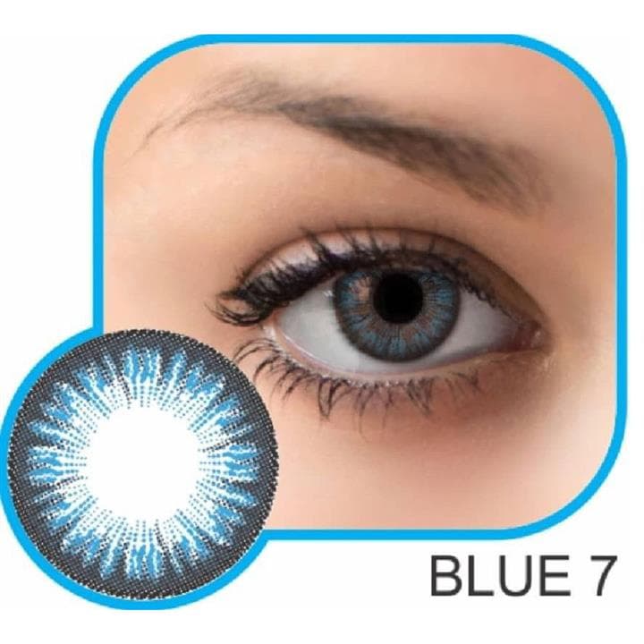 لنز چشم رنگی گلامور (GLAMOUR) مدل آبی کد 7 (Blue7)