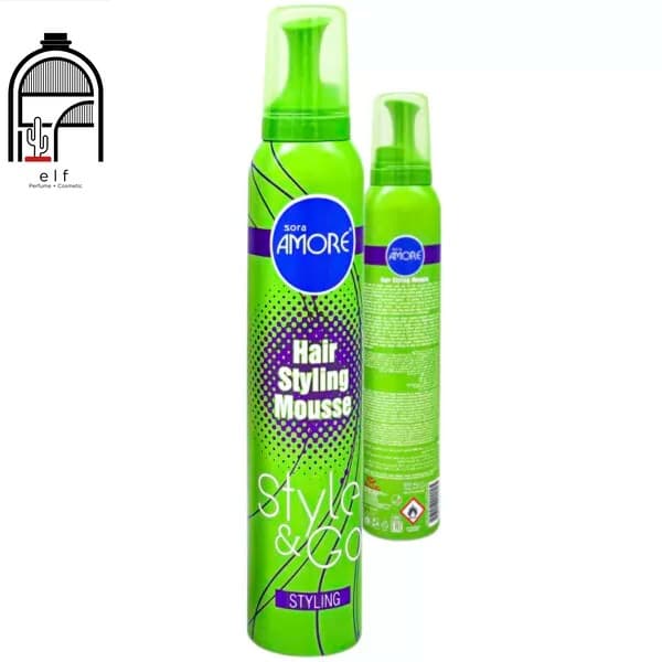 موس حالتدهنده مو آمور (Amor Styling Mousse) – حجم ۲۲۵ میلیلیتر (سبز)