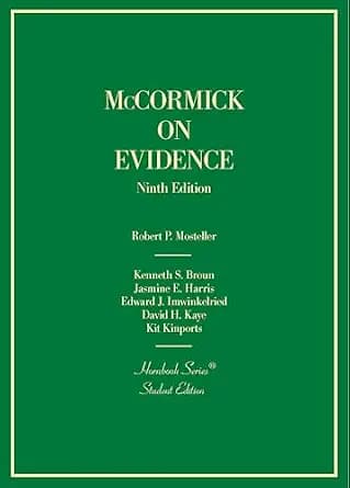 و دانلود نسخه کامل کتاب زبان اصلی McCormick on Evidence (Hornbooks) PDF | دانلود کتاب خارجی