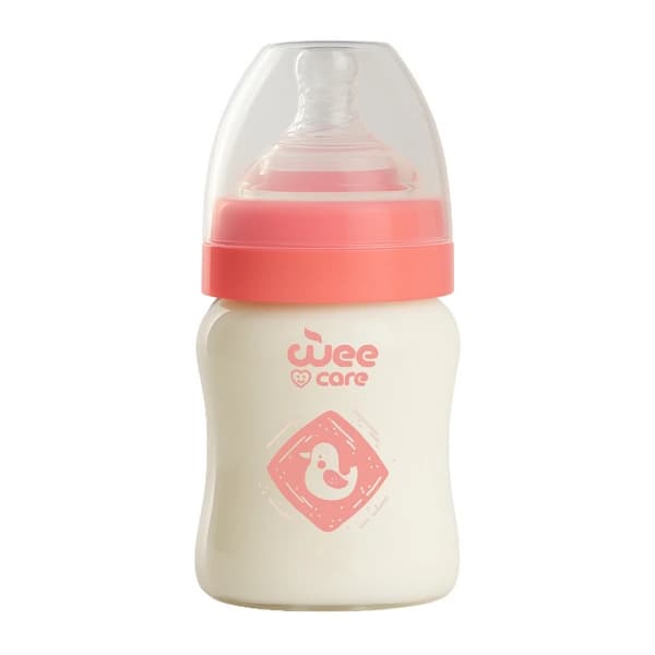 بطری شیرخوری وی کر مدل پیرکس دهانه عریض حجم 150 میلی لیتر (Wee Care-B309) — تصویر ۲
