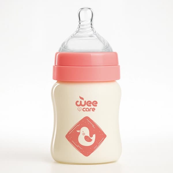 بطری شیرخوری وی کر مدل پیرکس دهانه عریض حجم 150 میلی لیتر (Wee Care-B309)