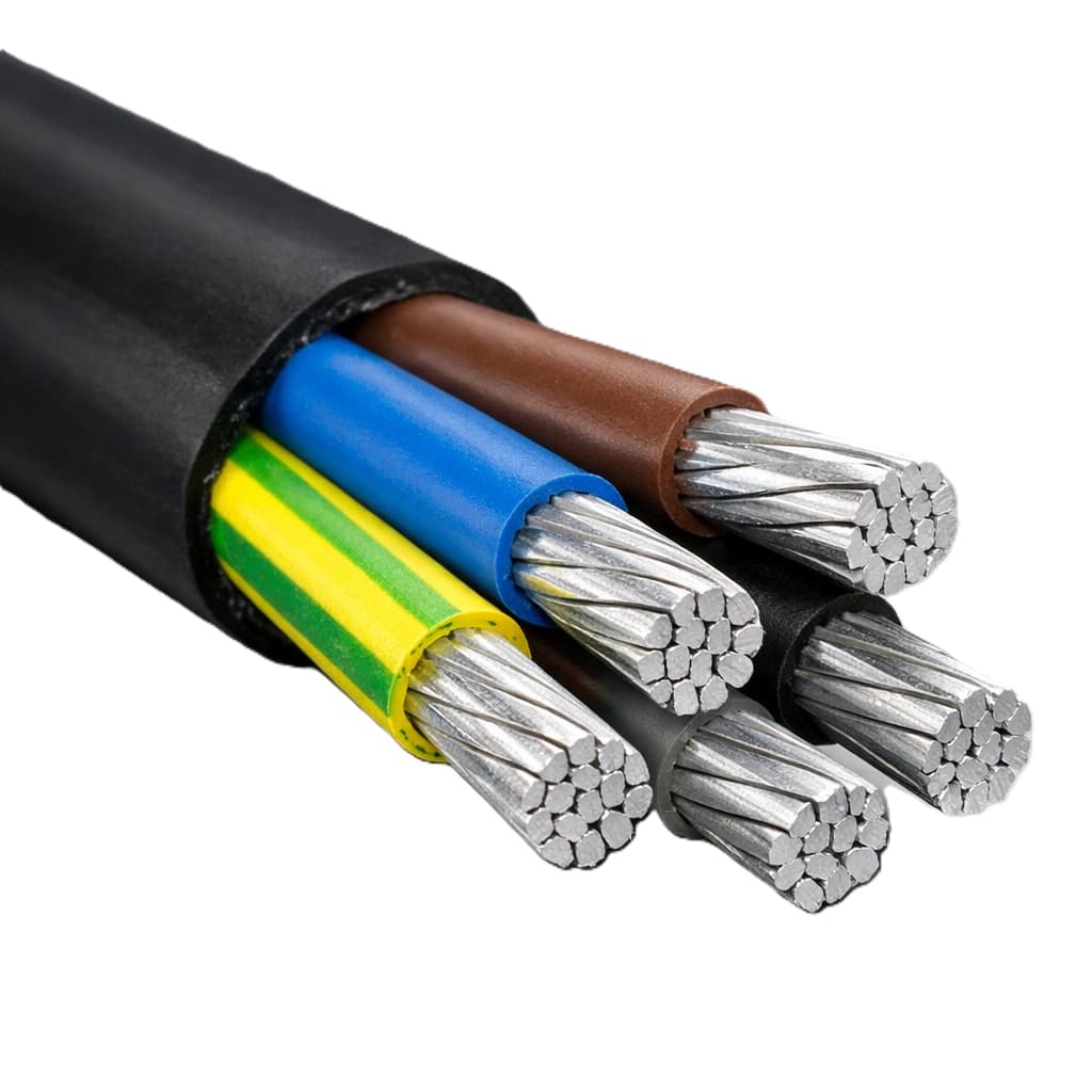 کابل آلمینیوم 10×5 روکش PVC (دفنی)