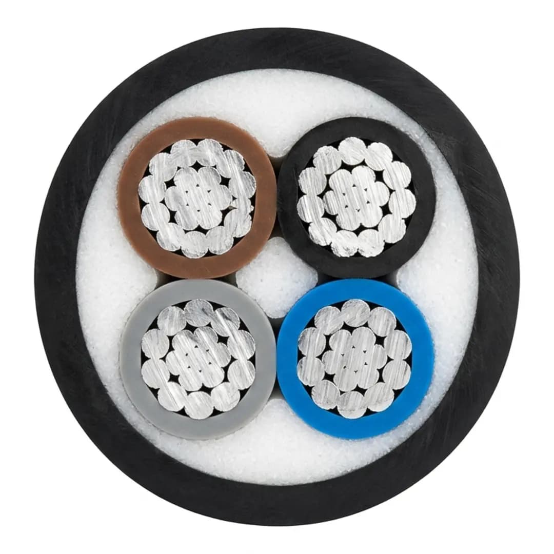 کابل آلمینیوم 35×4 روکش PVC (دفنی) — تصویر ۲