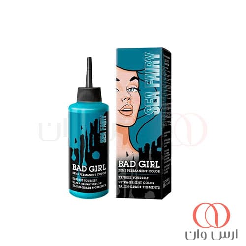شامپو رنگساژ بد گرل Bad Girl رنگ فیروزه ای مدل Sea Fairy حجم 150 میل
