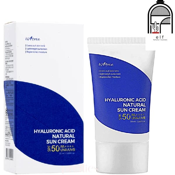 کرم ضد آفتاب فیزیکی هیالورونیک اسید ایزنتری Isntree Hyaluronic Acid Natural Sun Cream SPF50