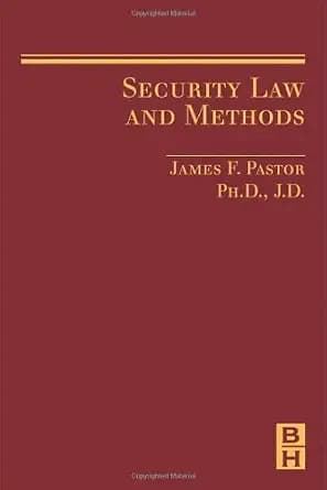و دانلود نسخه کامل کتاب زبان اصلی Security Law and Methods PDF | دانلود کتاب خارجی