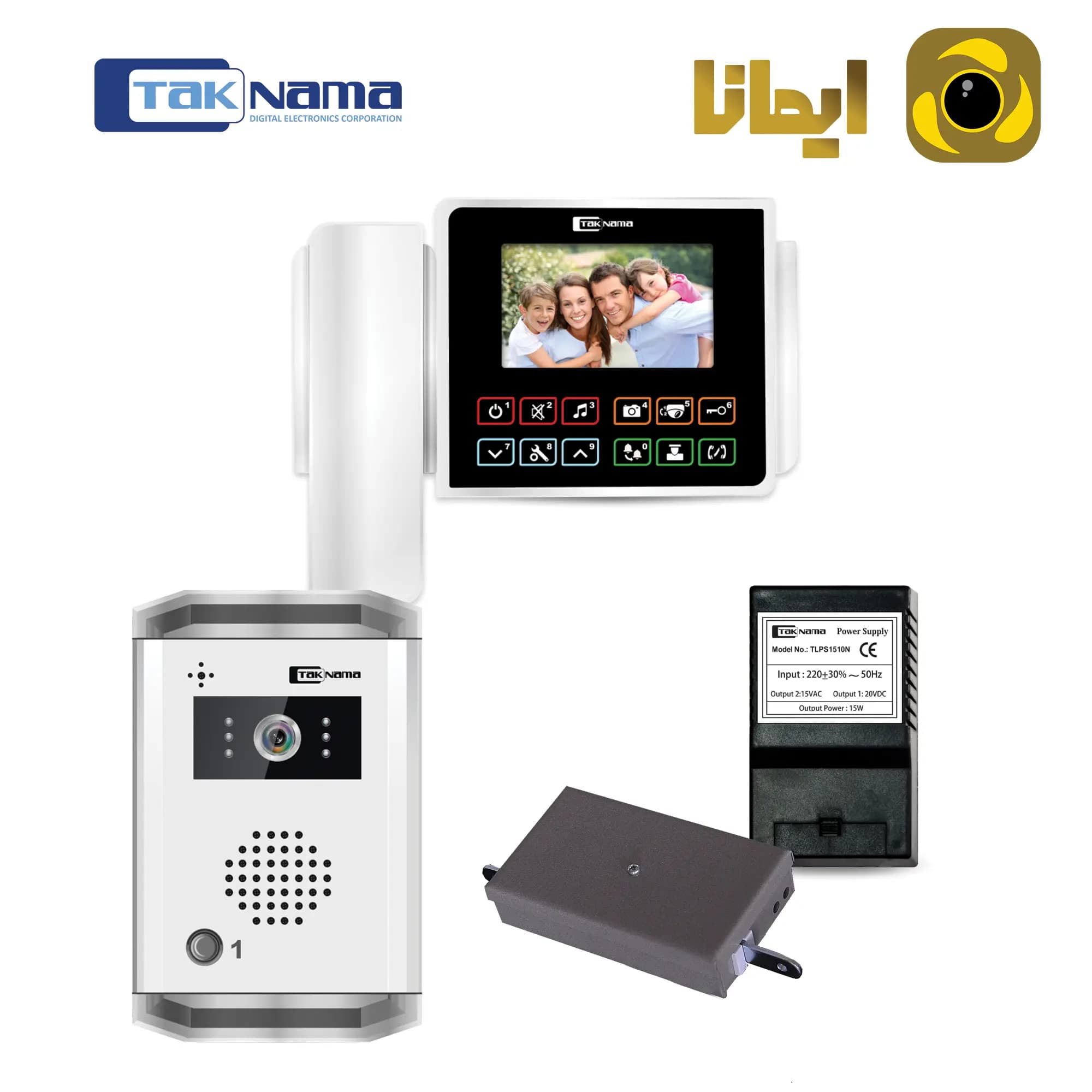 پکیج یک واحدی ایفون تصویری مدل C43 تکنما