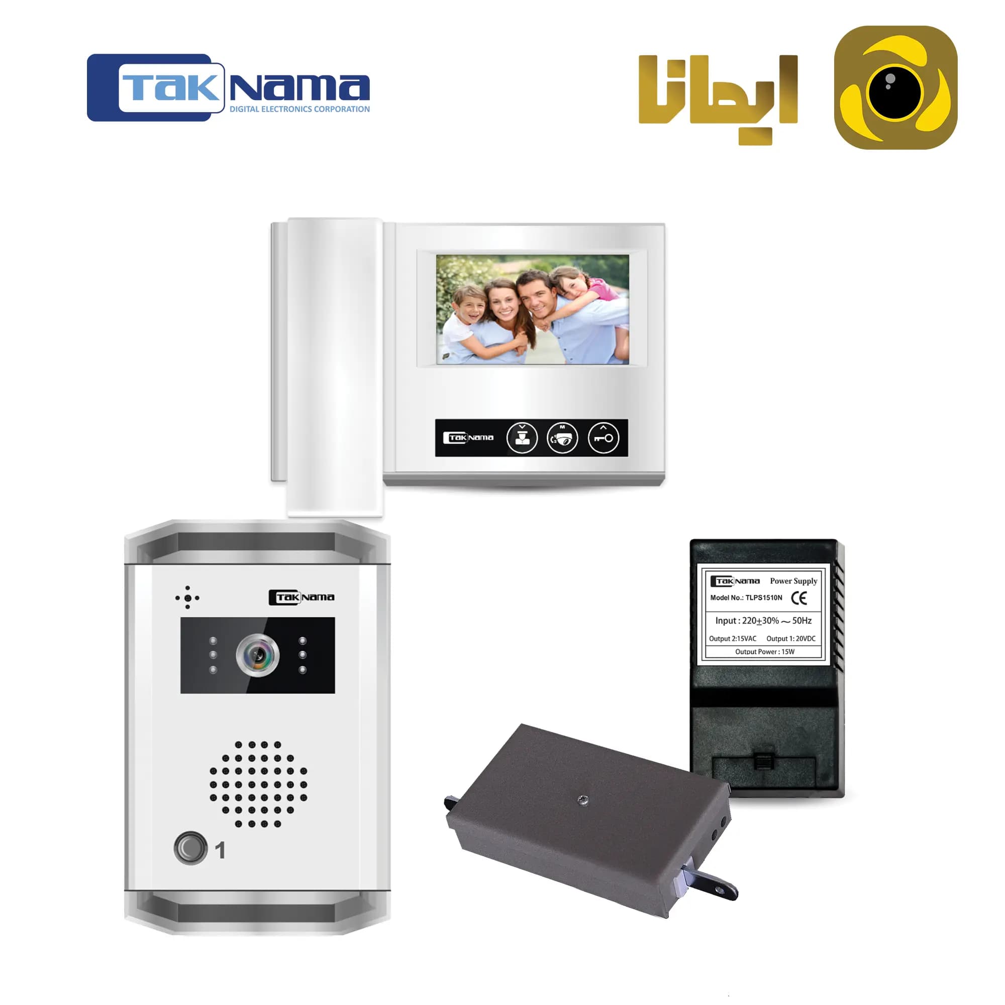 پکیج یک واحدی ایفون تصویری مدل D43 تکنما