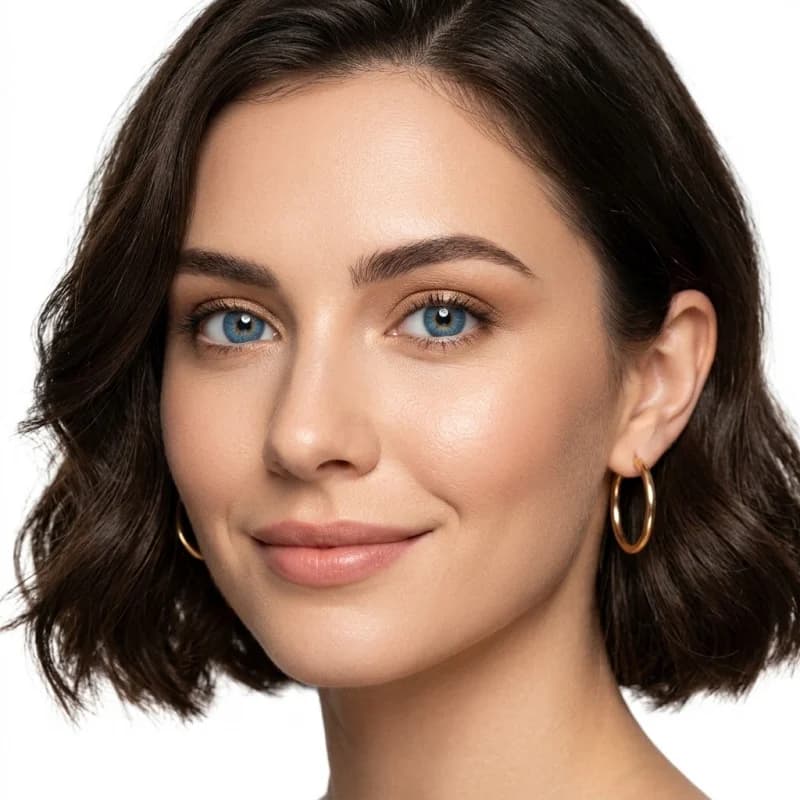 لنز رنگی نیوویژن مدل روزانه Blue 2 رنگ آبی آسمانی