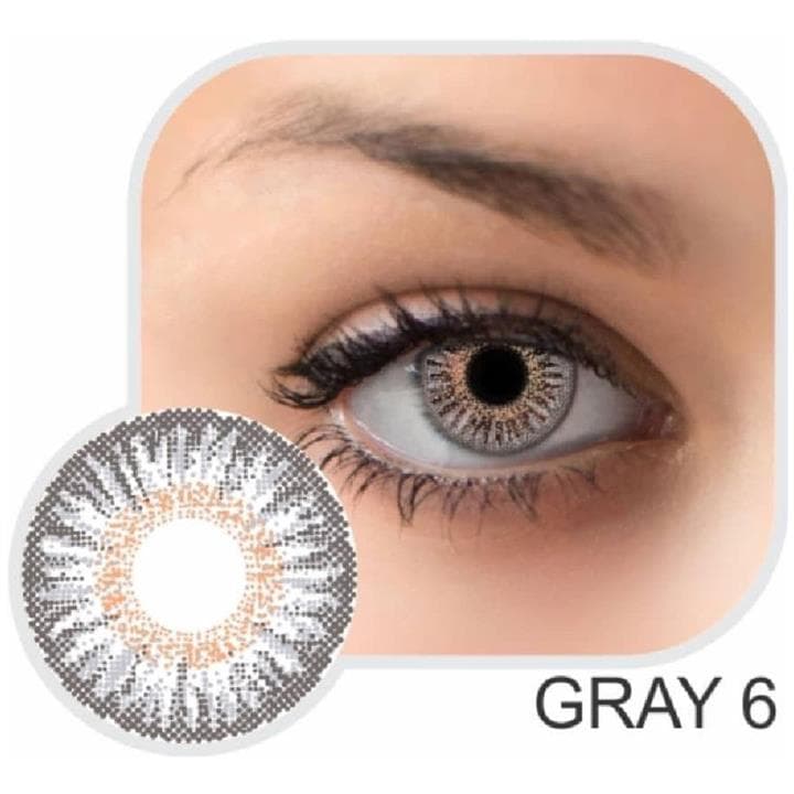 لنز چشم رنگی گلامور (GLAMOUR) مدل طوسی کد 6 (Gray6)