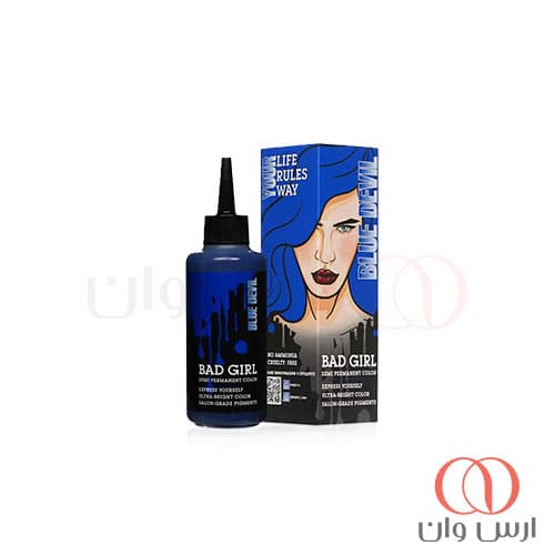 شامپو رنگساژ بد گرل Bad Girl رنگ آبی مدل Blue Devil حجم 150 میل