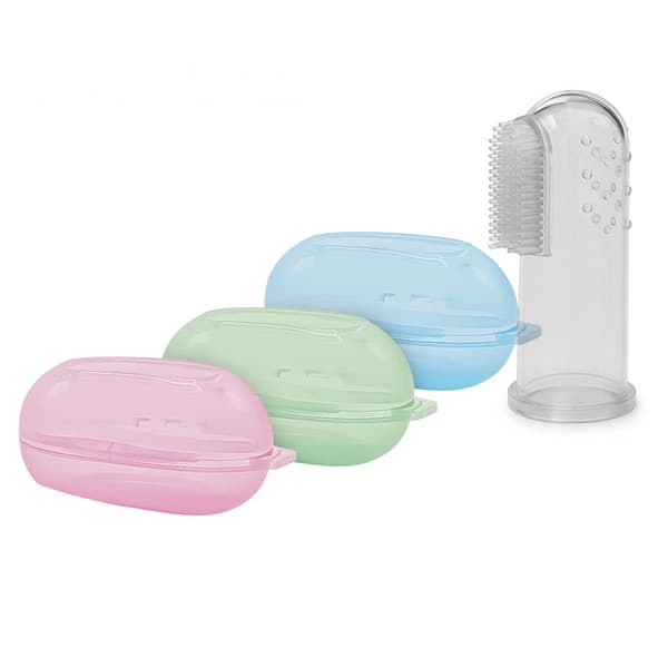 مسواک انگشتی وی کر مدل سیلیکونی به همراه قاب رنگی (Wee Care-S601) — تصویر ۴