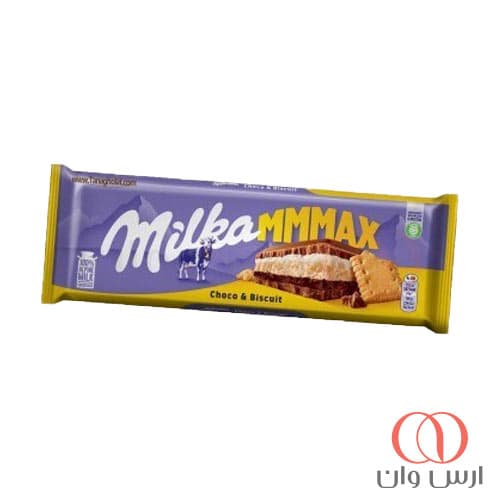 شکلات تخته ای میلکا بیسکوئیت و شکلات 300 گرمی