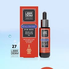 روغن ریش و سیبیل حجم 50 میل BEARD AND MOUSTACHE OIL لیبر درم – libre derm — تصویر ۲