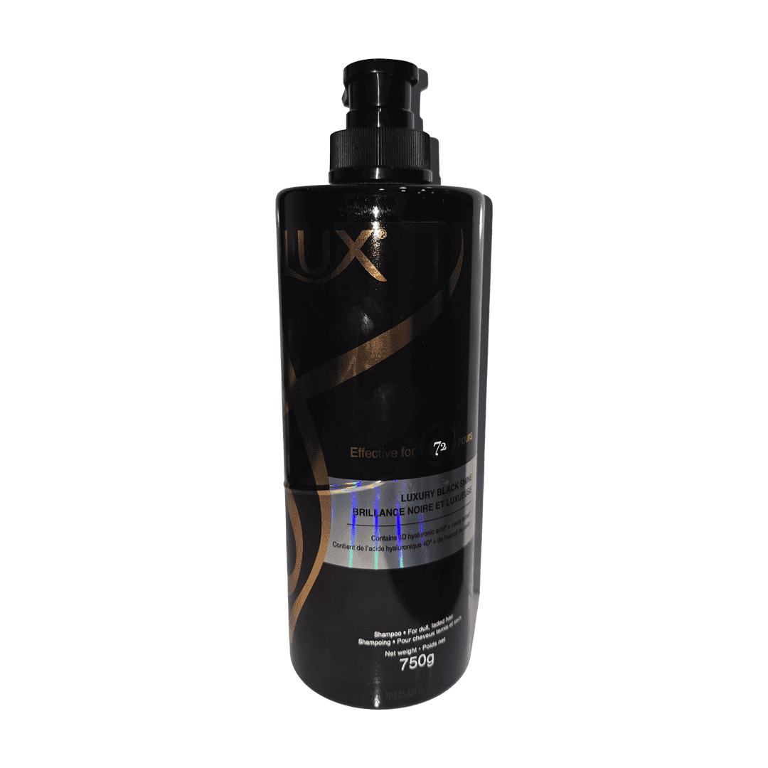 شامپو لوکس درخشان کننده موهای مشکی Lux Luxury black shine