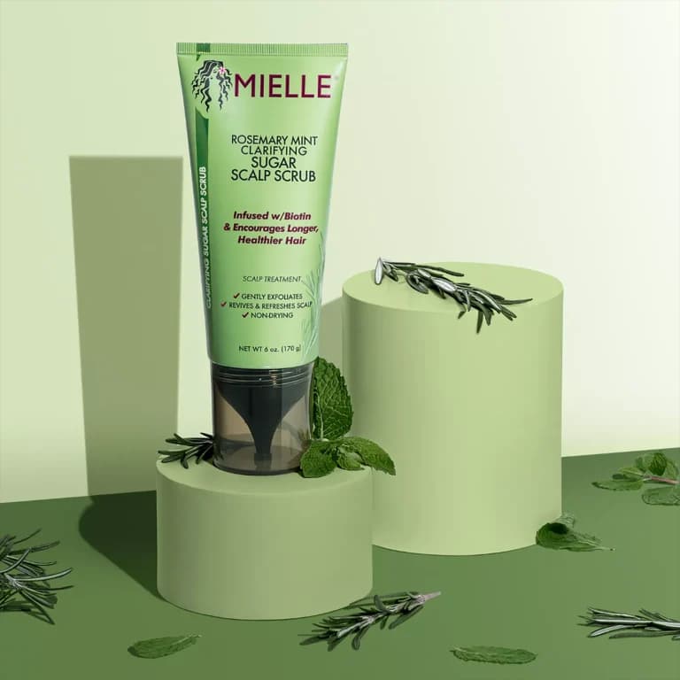 اسکراب کنترل چربی پاکسازی کف سر میله MIELLE ROSEMERY CLARIFYING SUGAR SCALP SCRUB — تصویر ۴