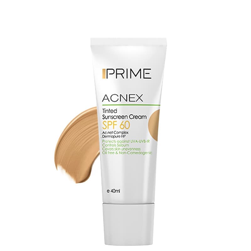 کرم ضد آفتاب پریم مناسب پوست چرب SPF60 رنگ بژ — تصویر ۲