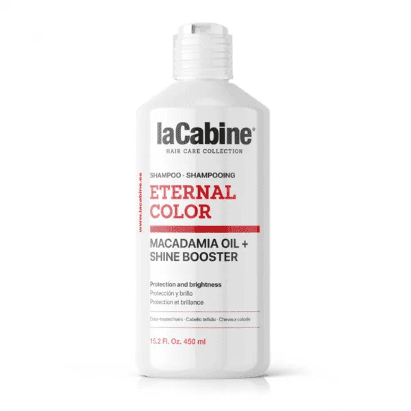 شامپو محافظ رنگ و درخشانکننده لاکابین با روغن ماکادامیا Lacabine eternal color macadamia oil + shine booster
