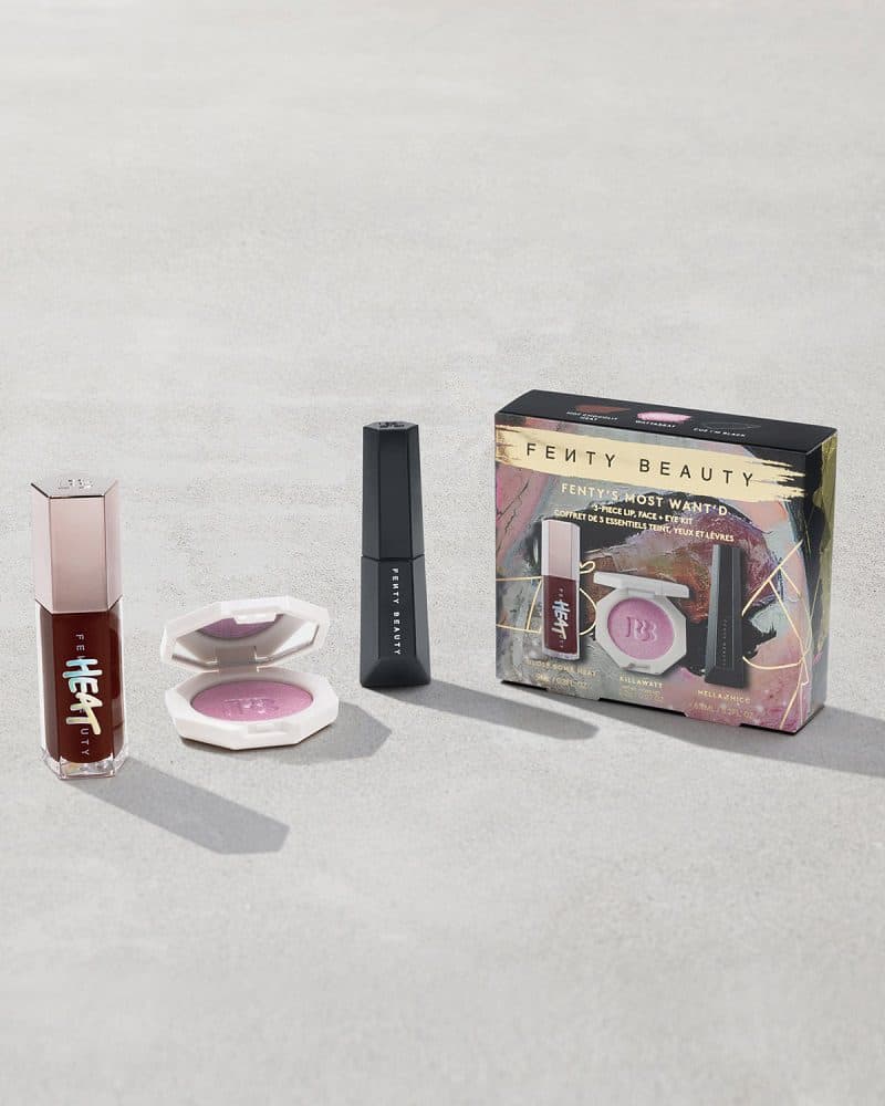 ست آرایشی سه عددی فنتی بیوتی | Fenty Beauty Fenty’s Most Want’d Lip, Face ,Eye Kit