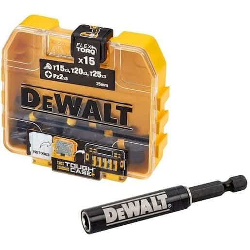 مجموعه 16 عددی سرپیچگوشتی و رابط دیوالت DT70522T