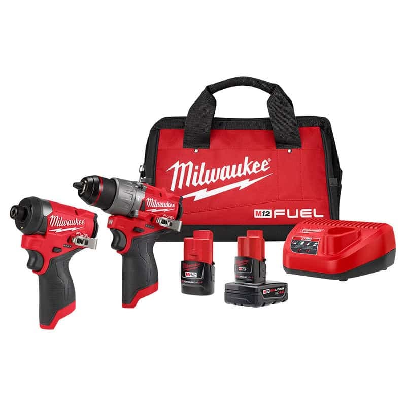 کیت دریل چکشی و پیچ بند میلواکی M12 مدل 3497-22