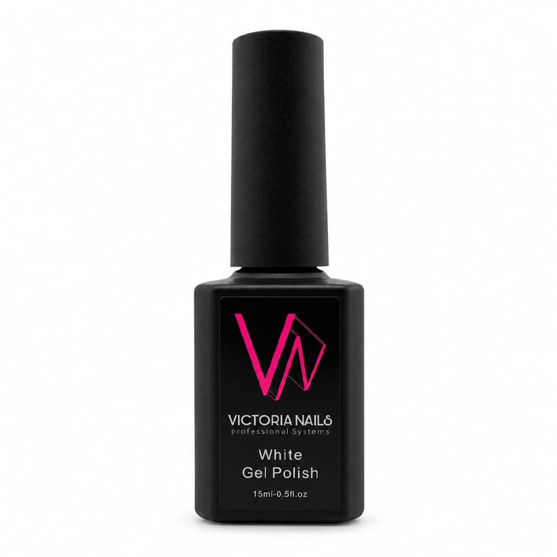 لاک ژل سفید ویکتوریا Victoria Nails – حجم 15 میلی لیتر