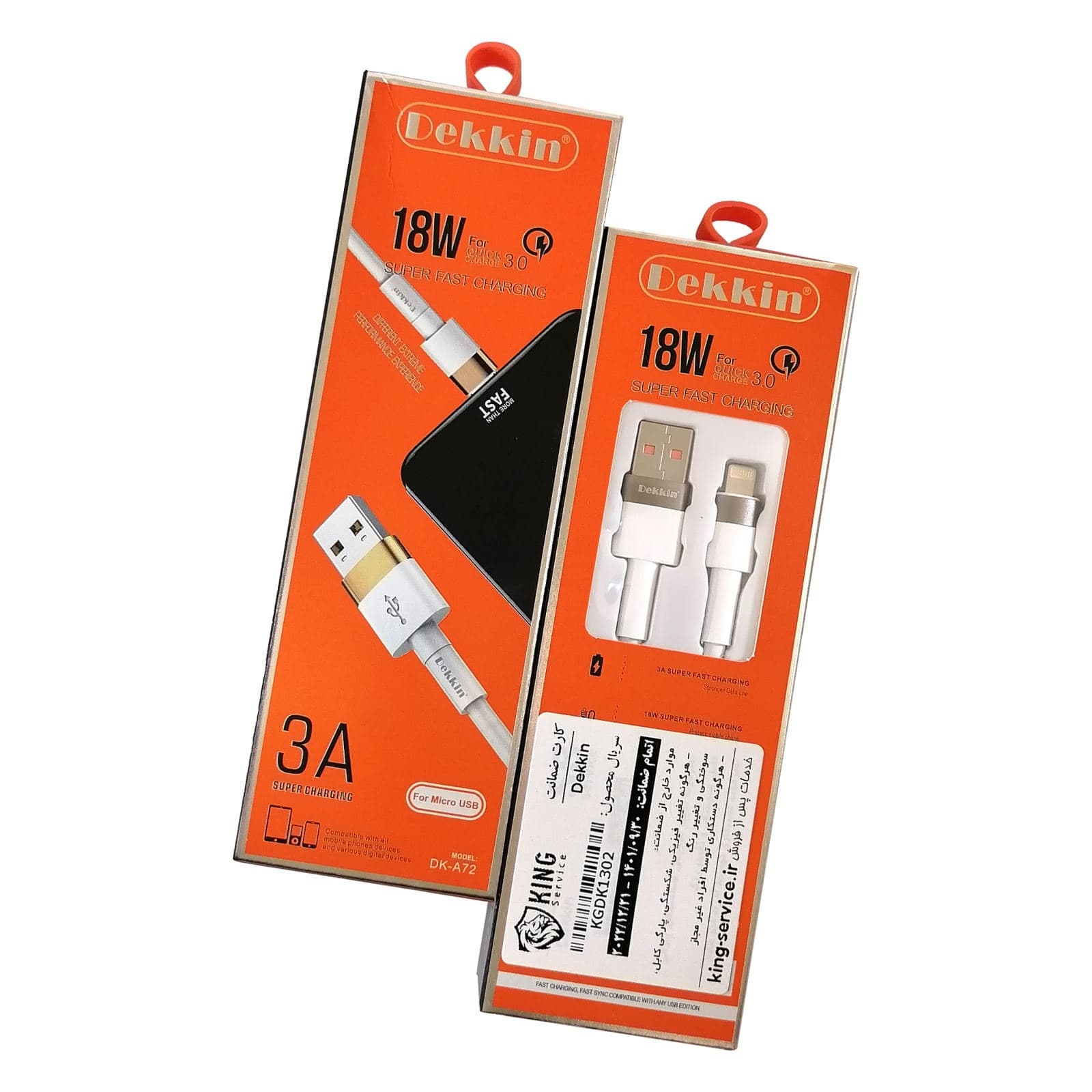 کابل سوپر فست شارژ – Dekkin DK-A72 لایتینگ — تصویر ۲