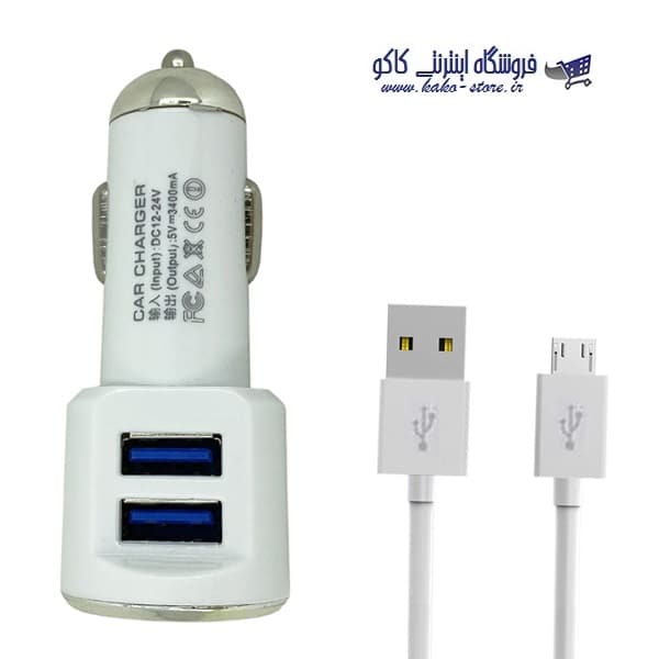 فست شارژ فندکی شیائومی – Mi Car Charger 2in1 به همراه کابل شارژ — تصویر ۲