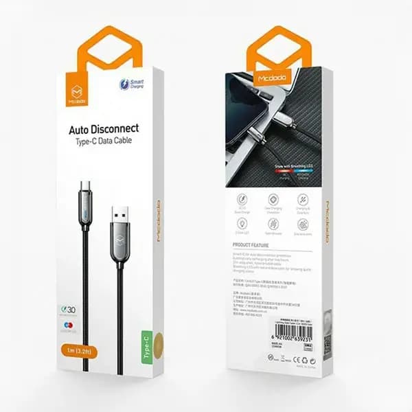 کابل شارژ سریع تایپ سی 1 متری مک دودو CA-6190 — تصویر ۲
