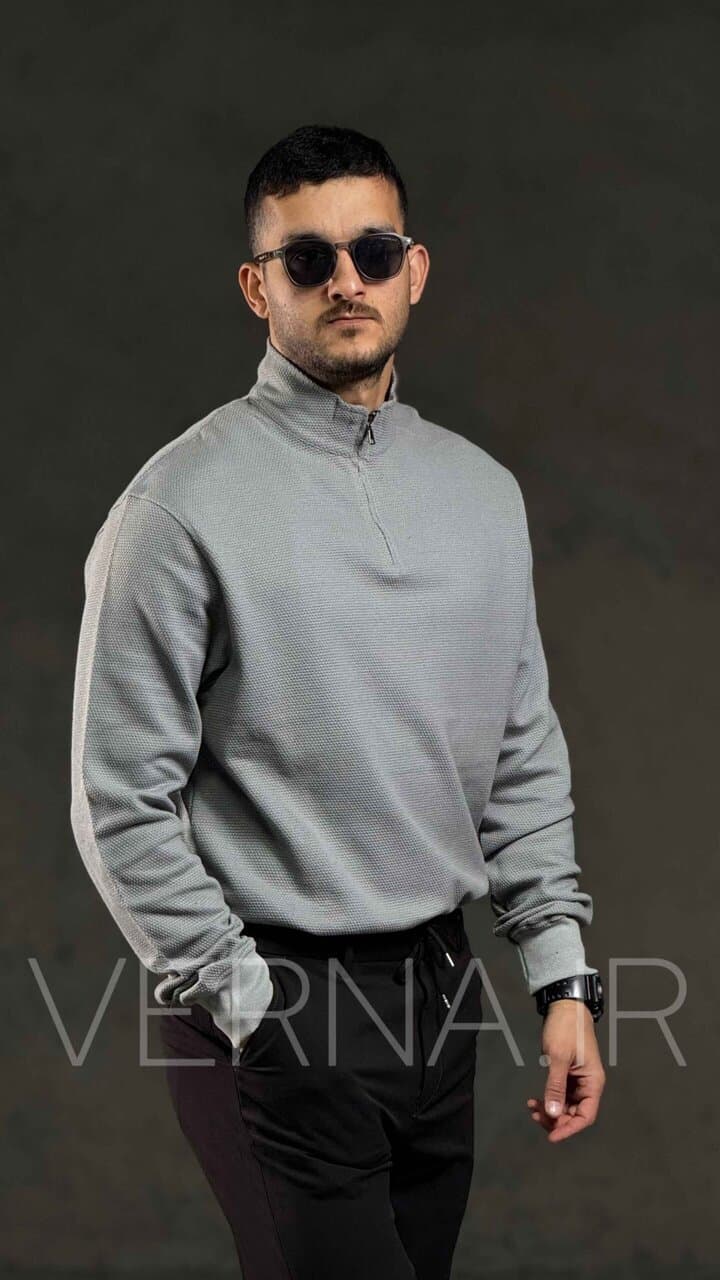 دروس نیم زیپ مردانه بیسکوییتی تک سایز ZARA