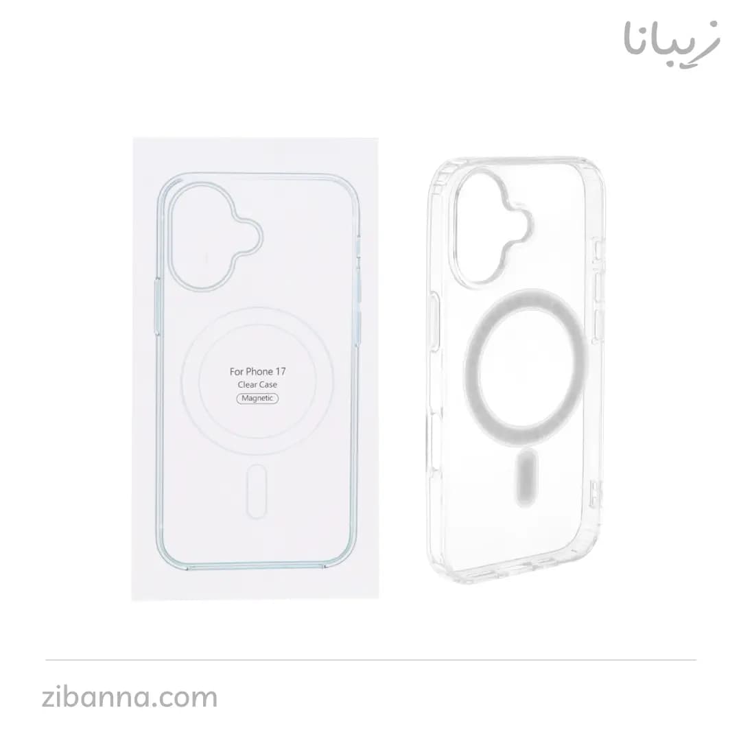 قاب شفاف Apple iPhone 17 با قابلیت شارژ MagSafe