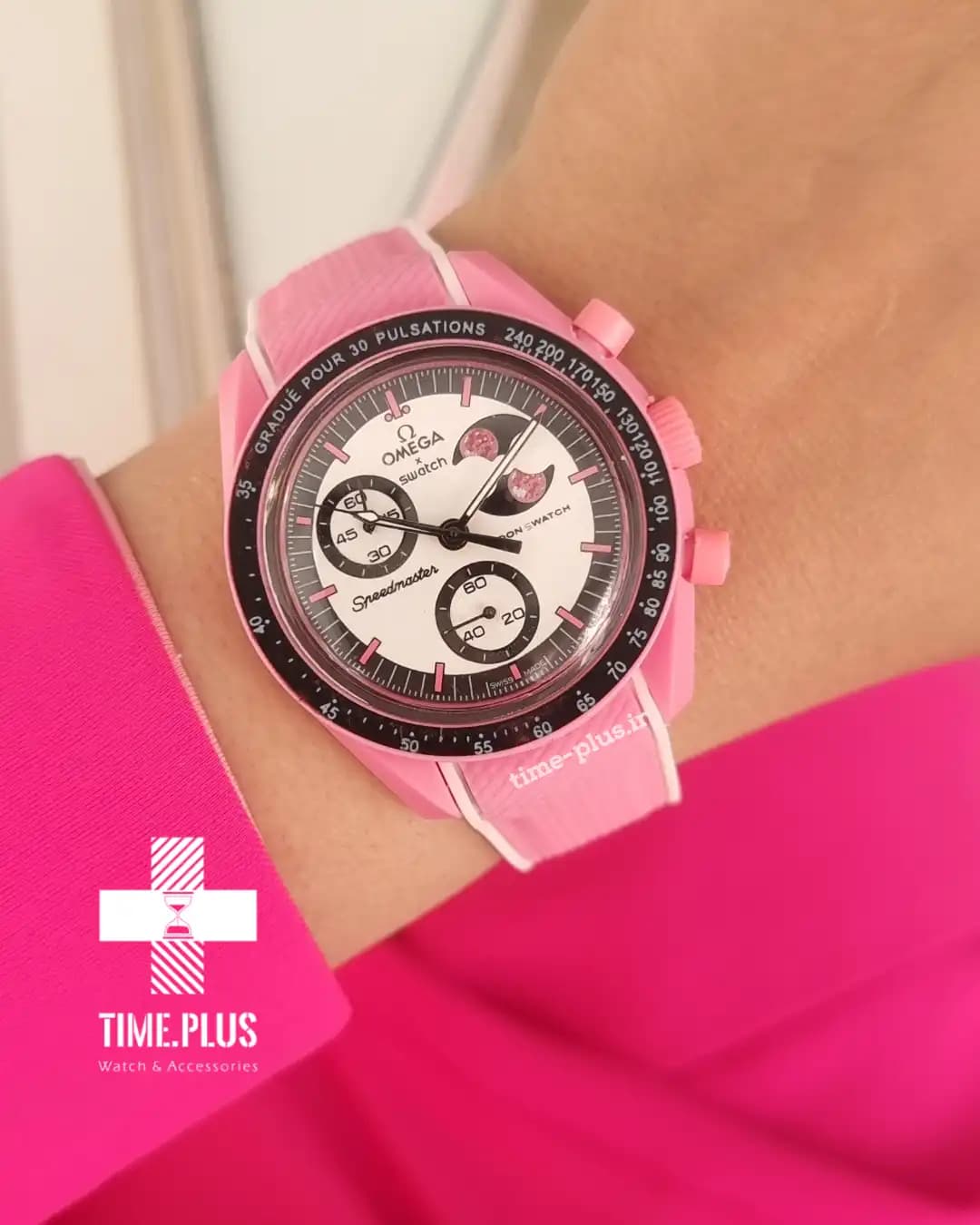 ساعت امگا سواچ مدل Mission to Moon Pink Moon — تصویر ۲