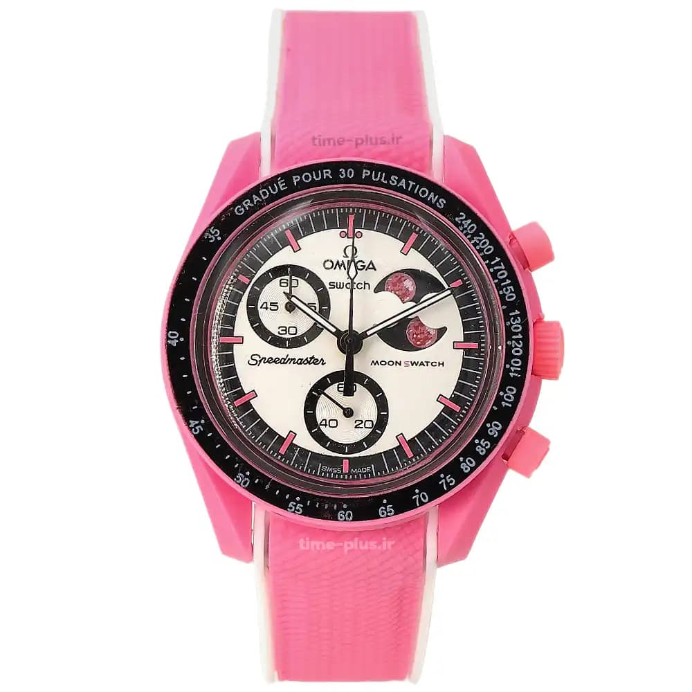 ساعت امگا سواچ مدل Mission to Moon Pink Moon