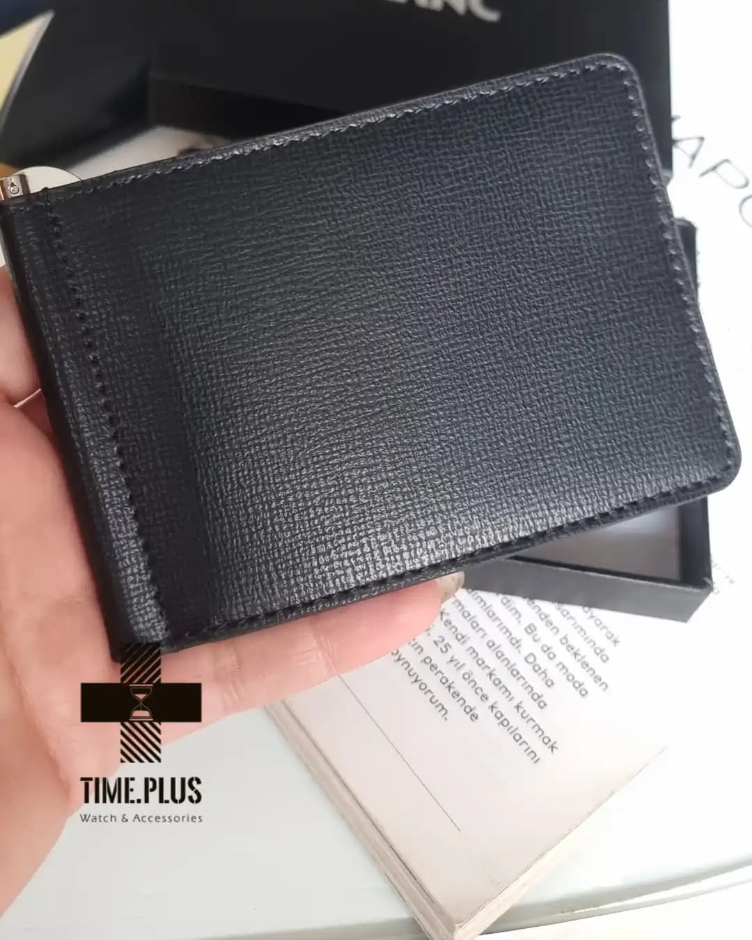 جاکارتی مانی کیپر چرم مون بلان طرح 4 خونه — تصویر ۵