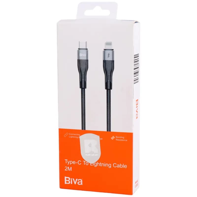کابل لایتنینگ به Type C بیوا Biva C-20CL طول 2 متر توان 15 وات — تصویر ۲