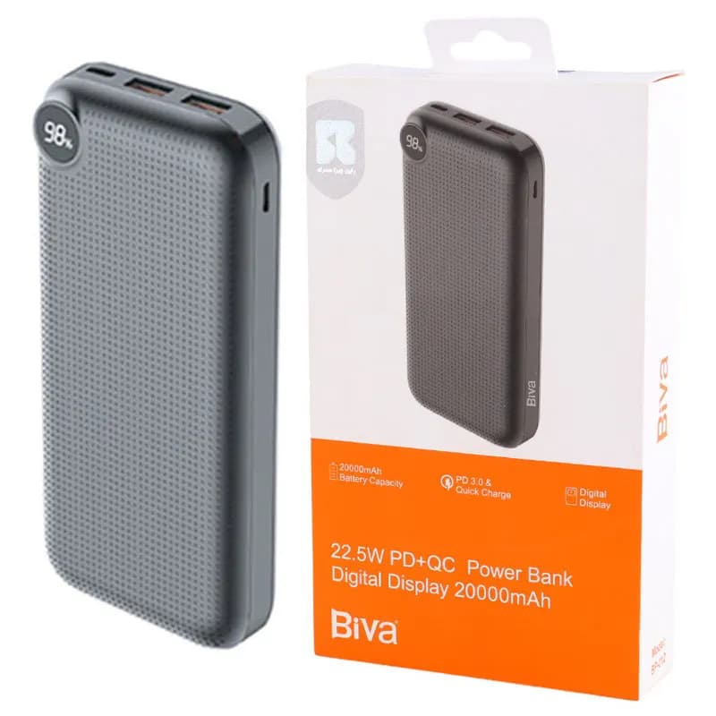 پاوربانک 20000 بیوا Biva BP-012 توان 22.5 وات — تصویر ۳