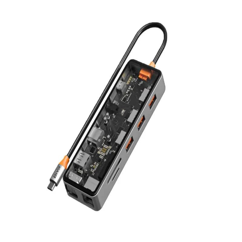 هاب 11 پورت بیوا Biva HUB-04 Type-C 11 in 1 Docking Station