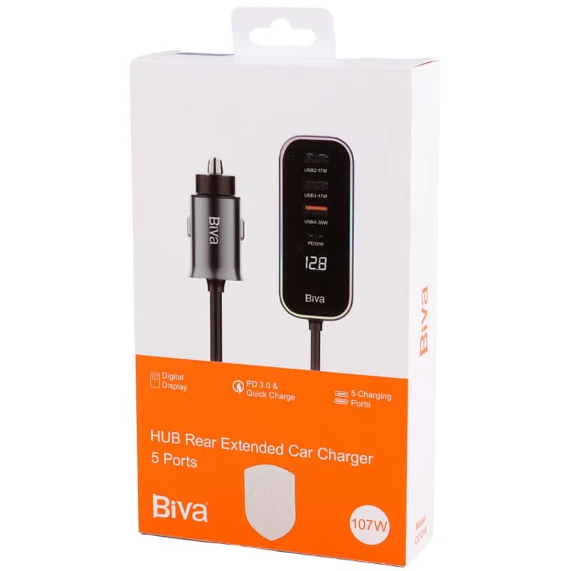 شارژر فندکی بیوا Biva CC-014 توان 107 وات — تصویر ۵