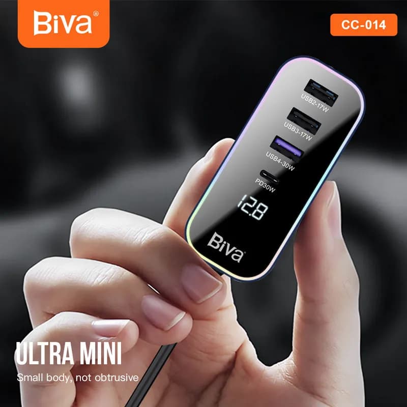 شارژر فندکی بیوا Biva CC-014 توان 107 وات — تصویر ۳