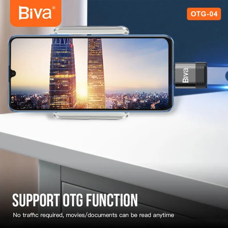 تبدیل Type-c OTG به USB بیوا Biva OTG-04 — تصویر ۲