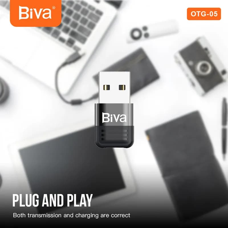 تبدیل USB به Type-c بیوا Biva OTG-05 — تصویر ۴