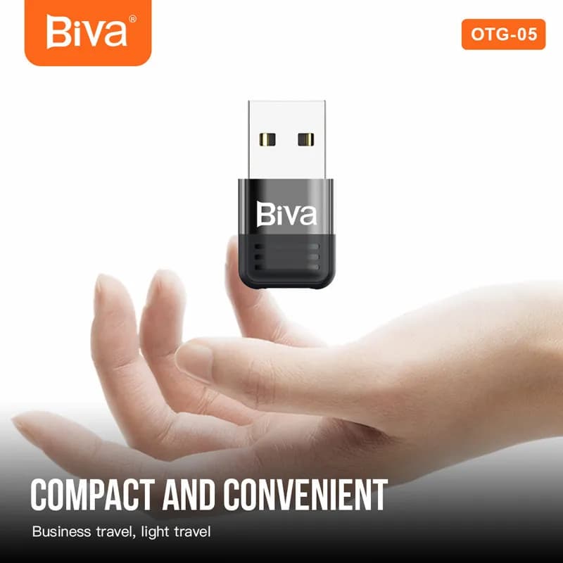 تبدیل USB به Type-c بیوا Biva OTG-05 — تصویر ۳