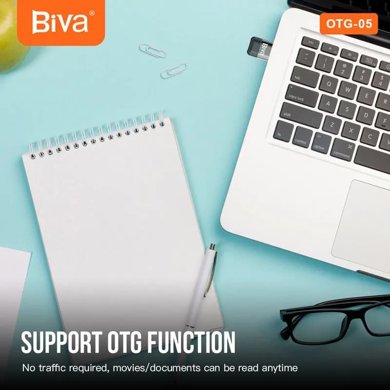 تبدیل USB به Type-c بیوا Biva OTG-05 — تصویر ۲